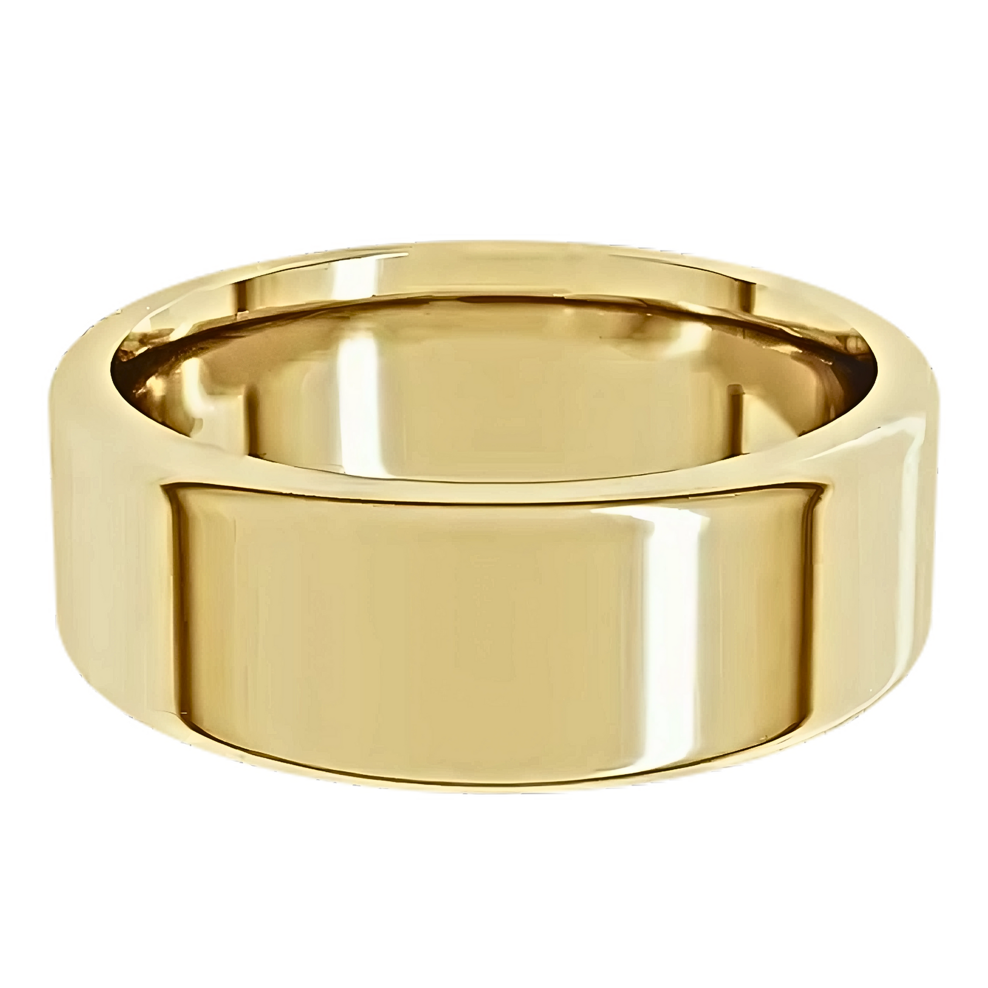 Comfort-Fit Round Edge Polished Men's Wedding Ring