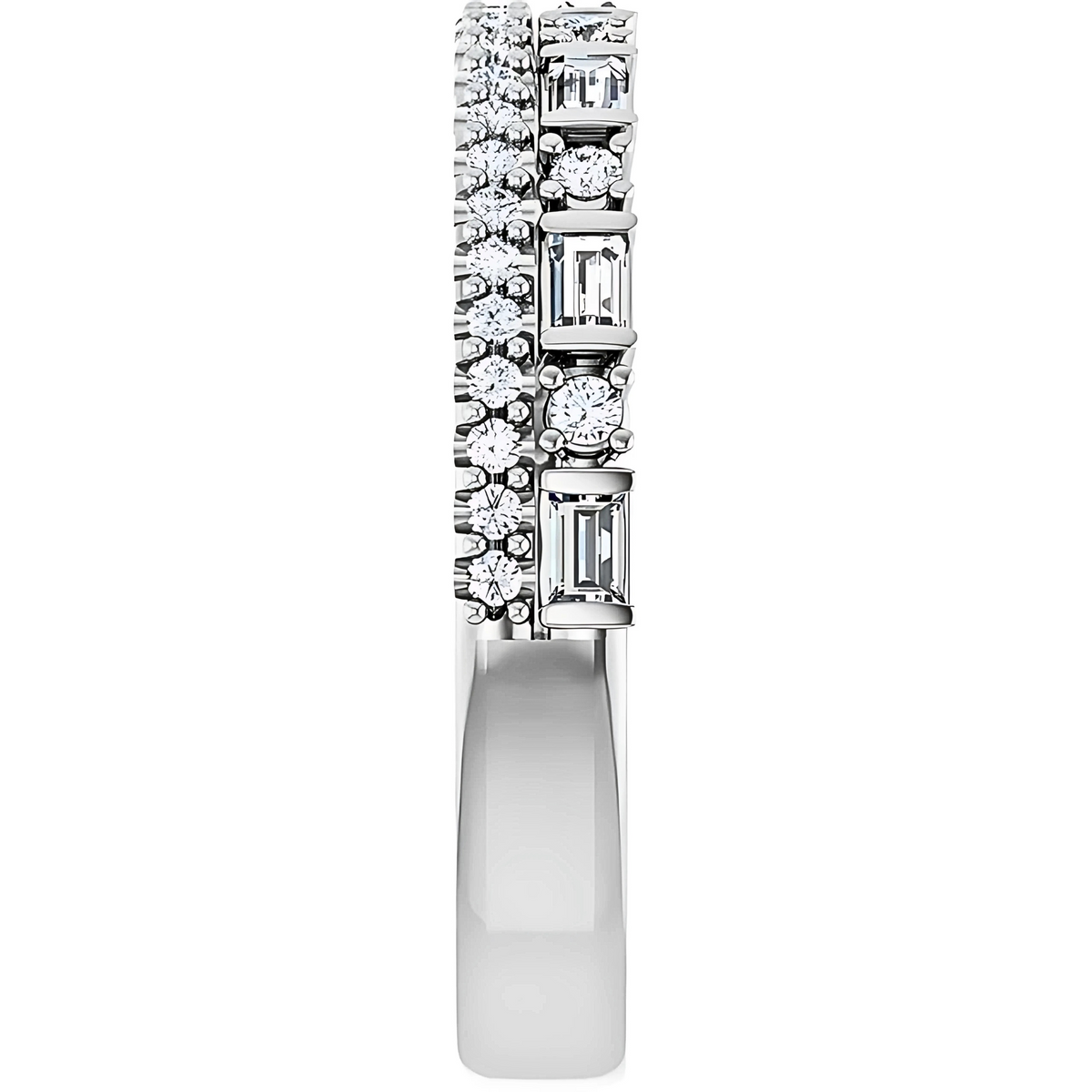 Ava Mixed-Shape Double Row Diamond Ring