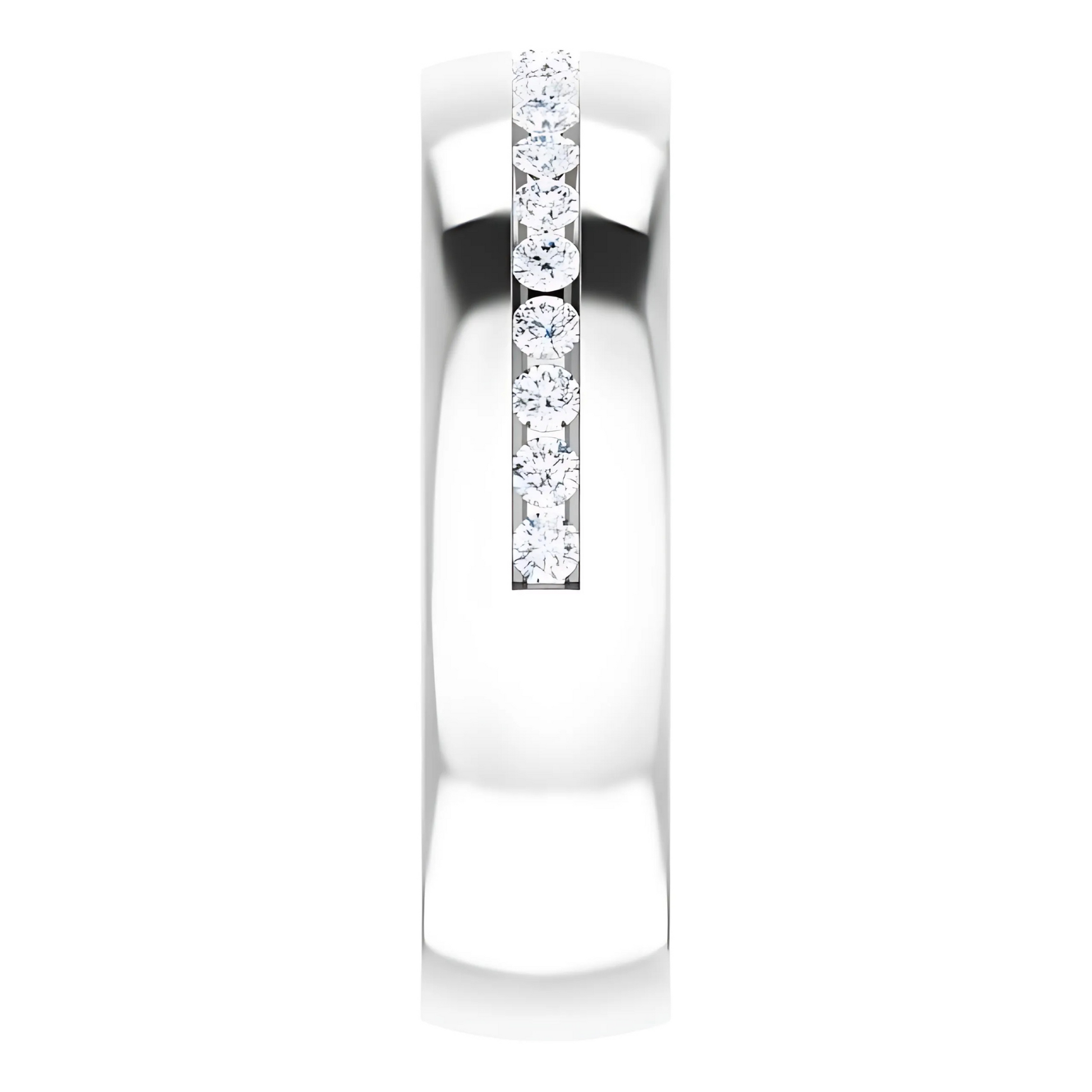 Channel Diamond Men's Wedding Ring