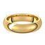 Comfort-Fit Half Round Polished Men's Wedding Ring