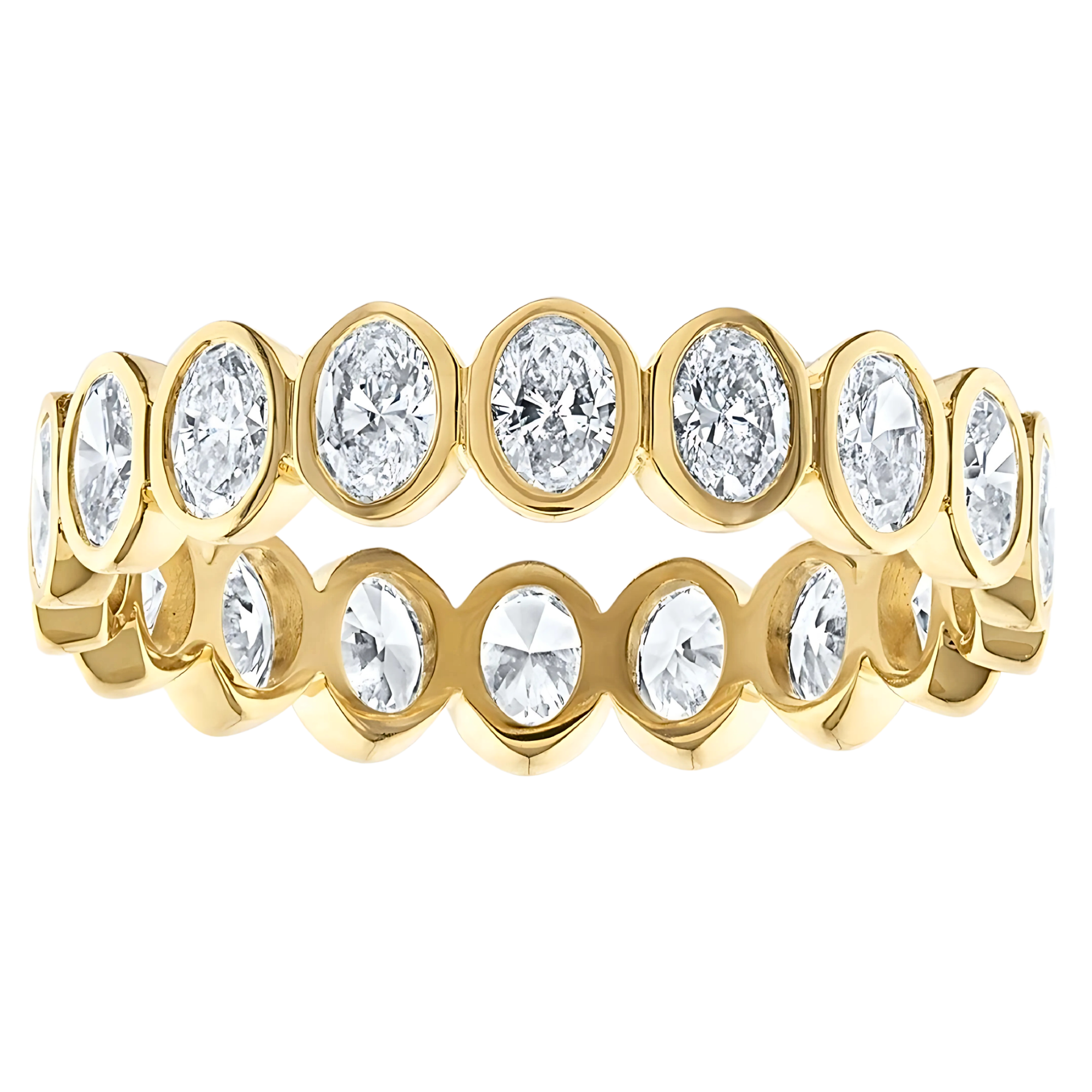 Stella Oval Bezel Lab Grown Diamond Eternity Ring