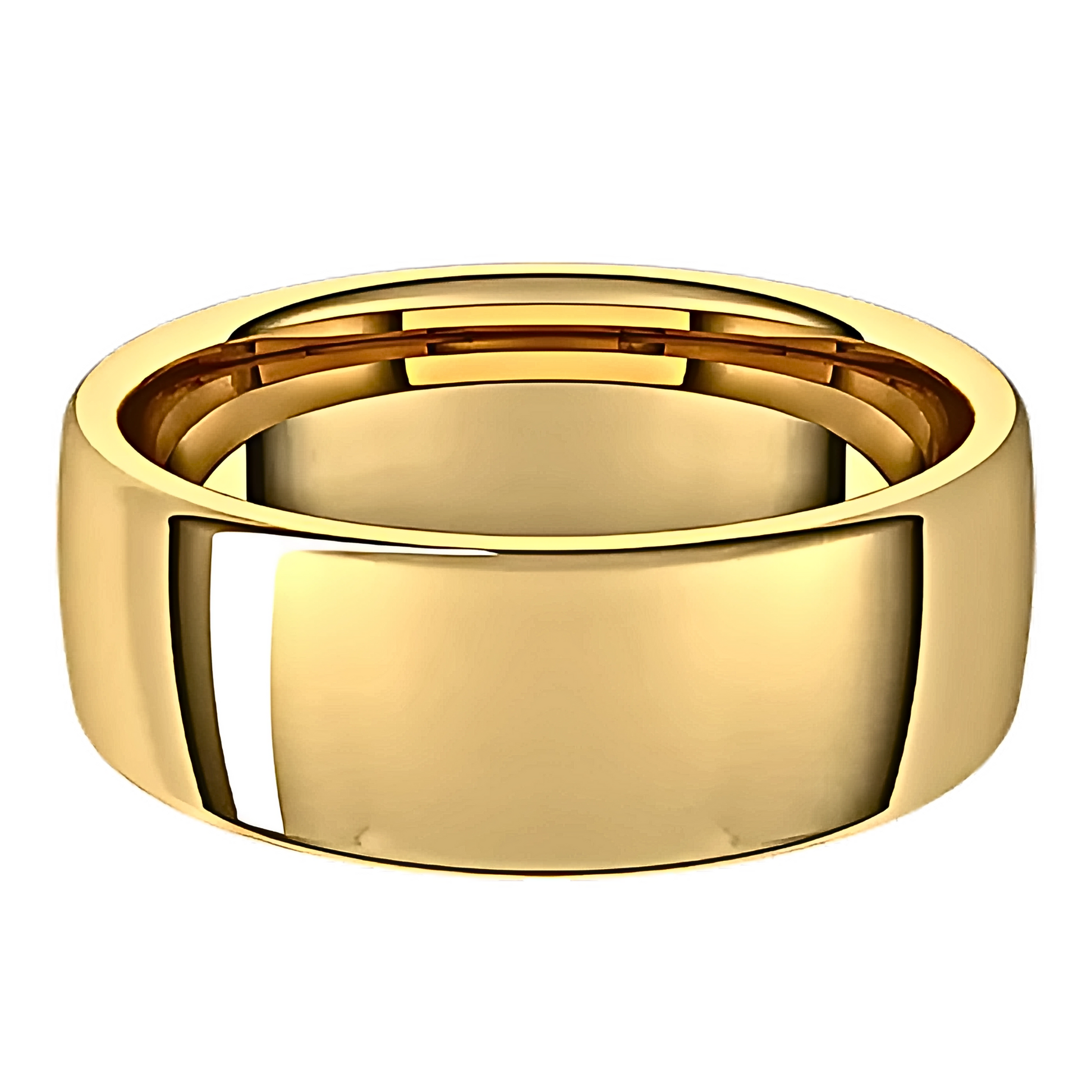 European-Style Polished Men's Wedding Ring