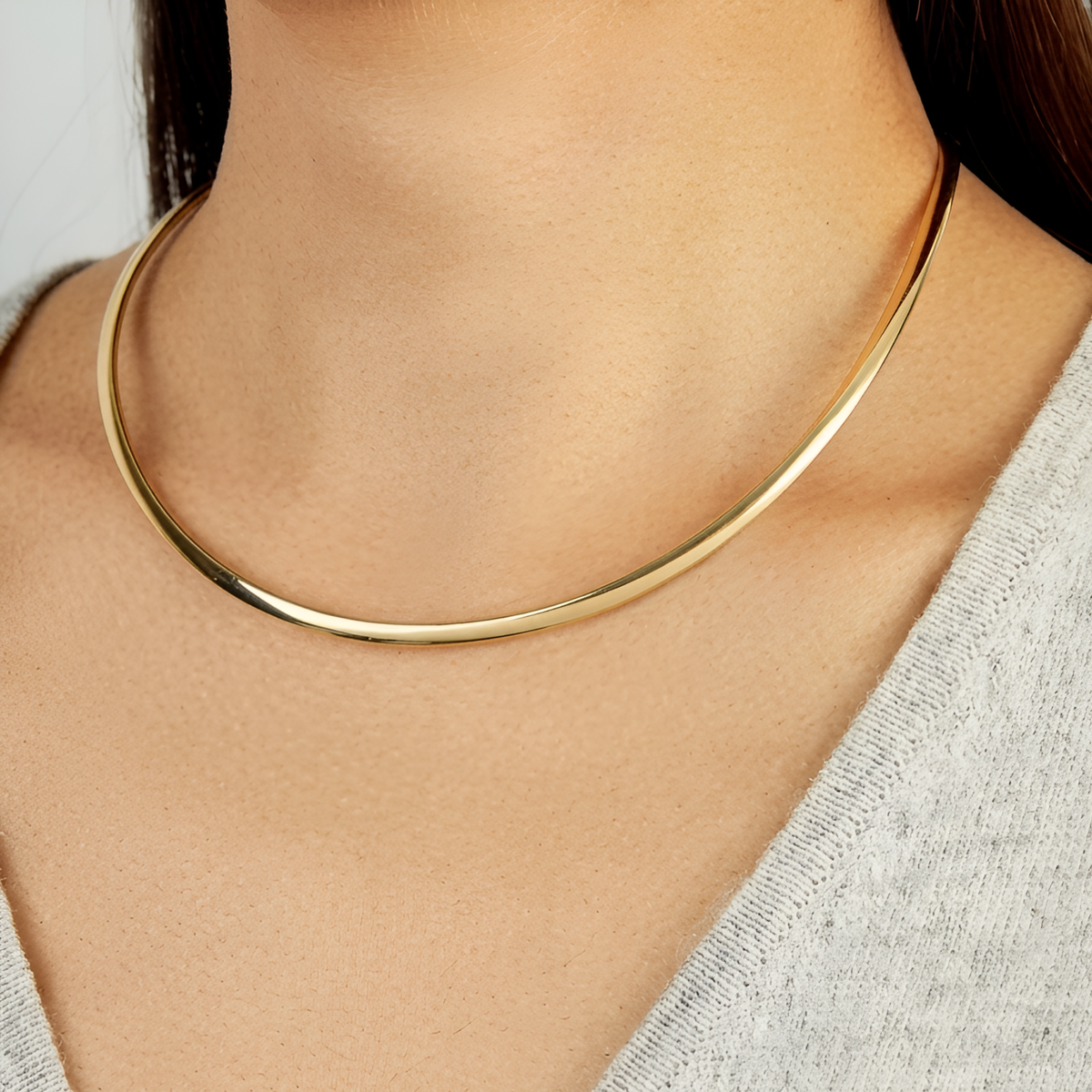 Demi High Shine Collar Necklace