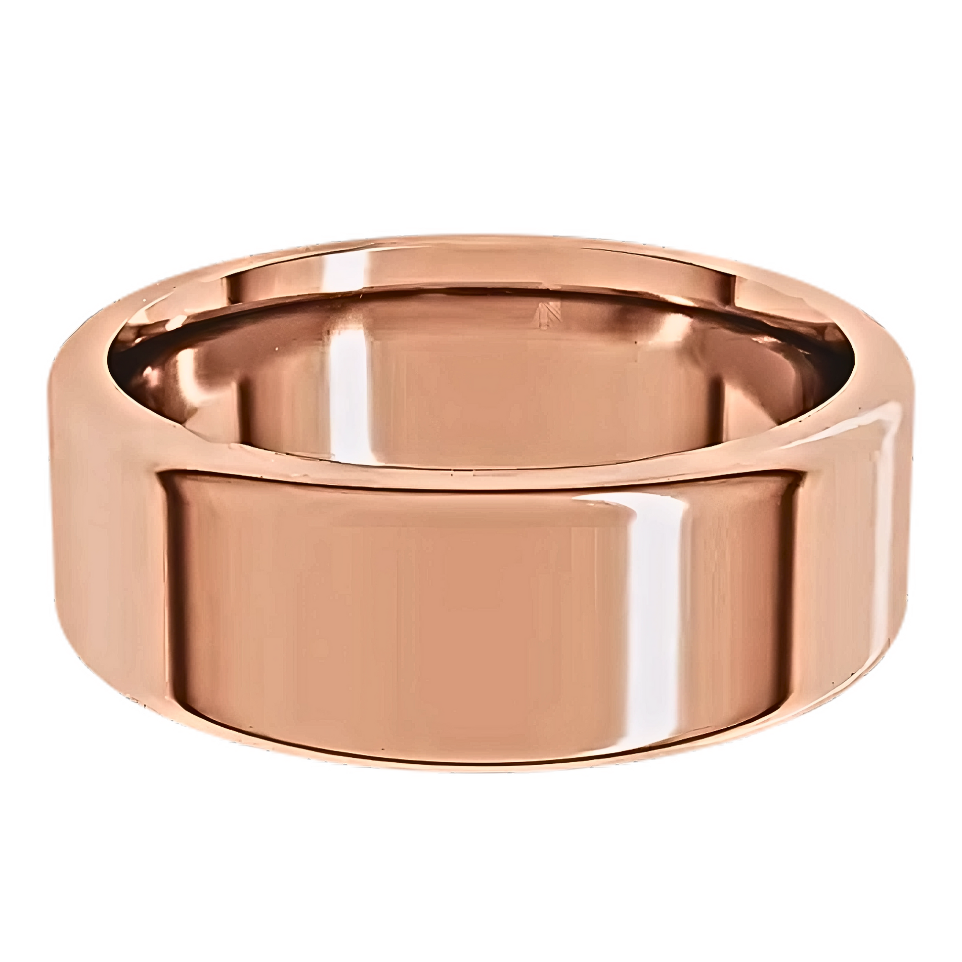 Comfort-Fit Round Edge Polished Men's Wedding Ring