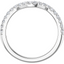 Summer Curved Pavé Diamond Wedding Ring