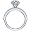 Nell Pavé Edge Hammered Cigar Band Setting