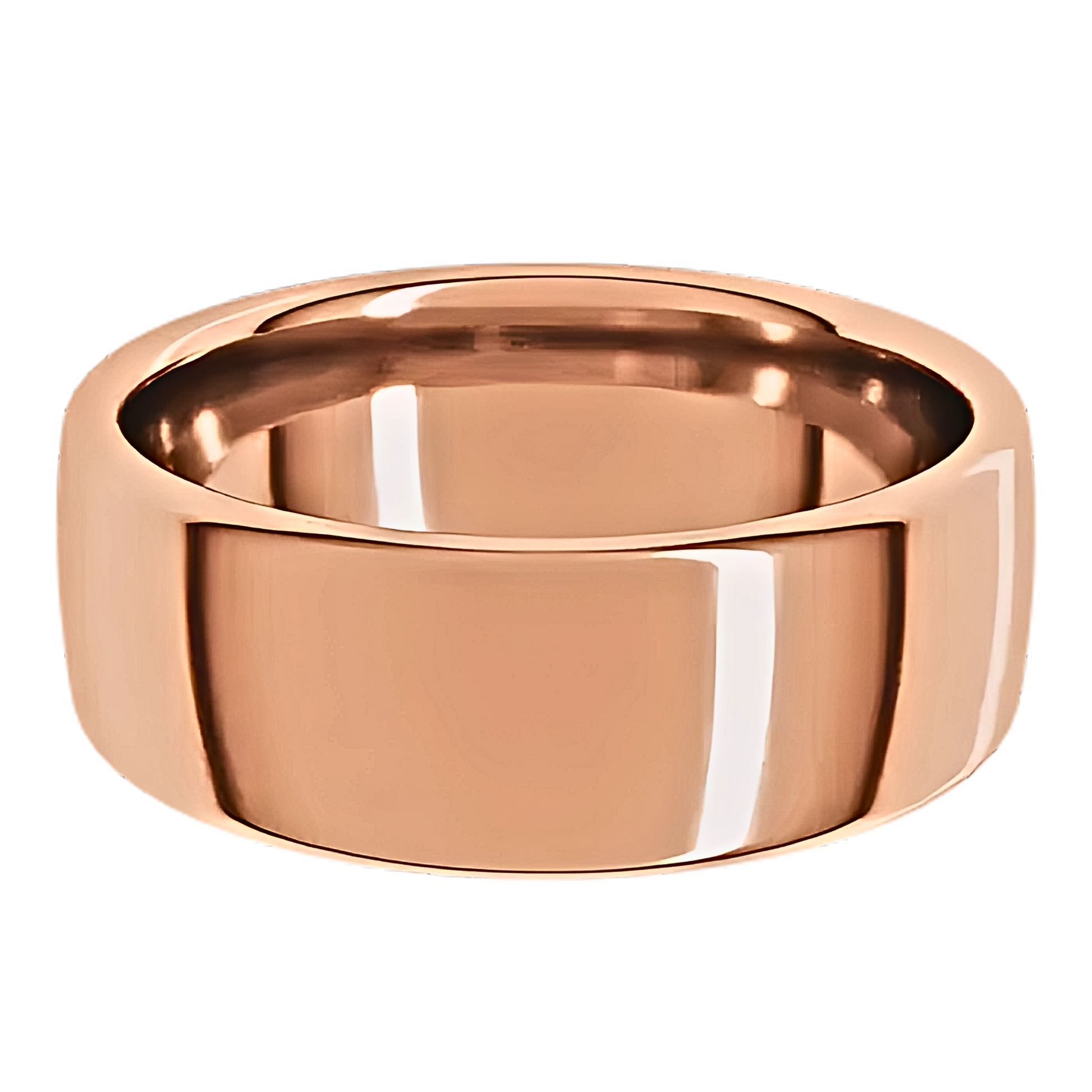 European-Style Polished Men's Wedding Ring