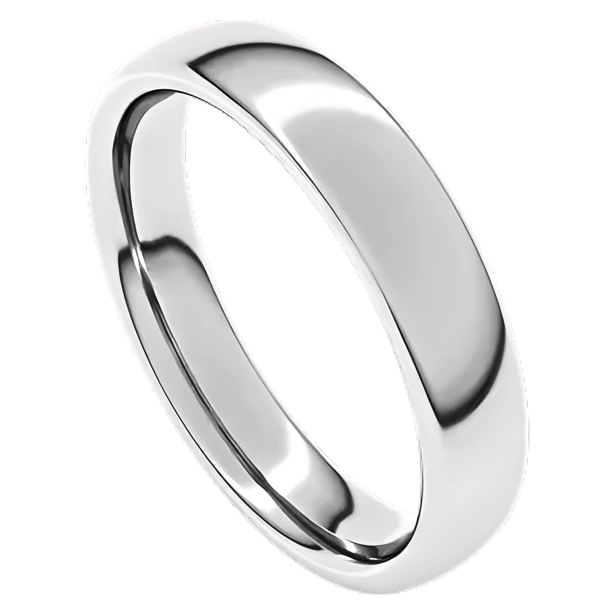 European-Style Polished Men's Wedding Ring