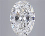 5.04ct Oval Lab Grown Diamond (Colour E, Clarity VVS1, IGI Certified)