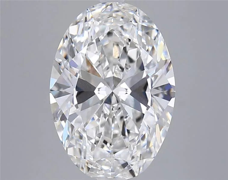 5.04ct Oval Lab Grown Diamond (Colour E, Clarity VVS1, IGI Certified)