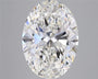 5.05ct Oval Lab Grown Diamond (Colour G, Clarity VVS2, IGI Certified)