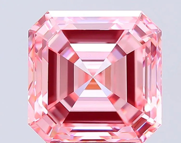 5.09ct Asscher Lab Grown Diamond (Colour Fancy Vivid Pink, Clarity VS1, IGI Certified)