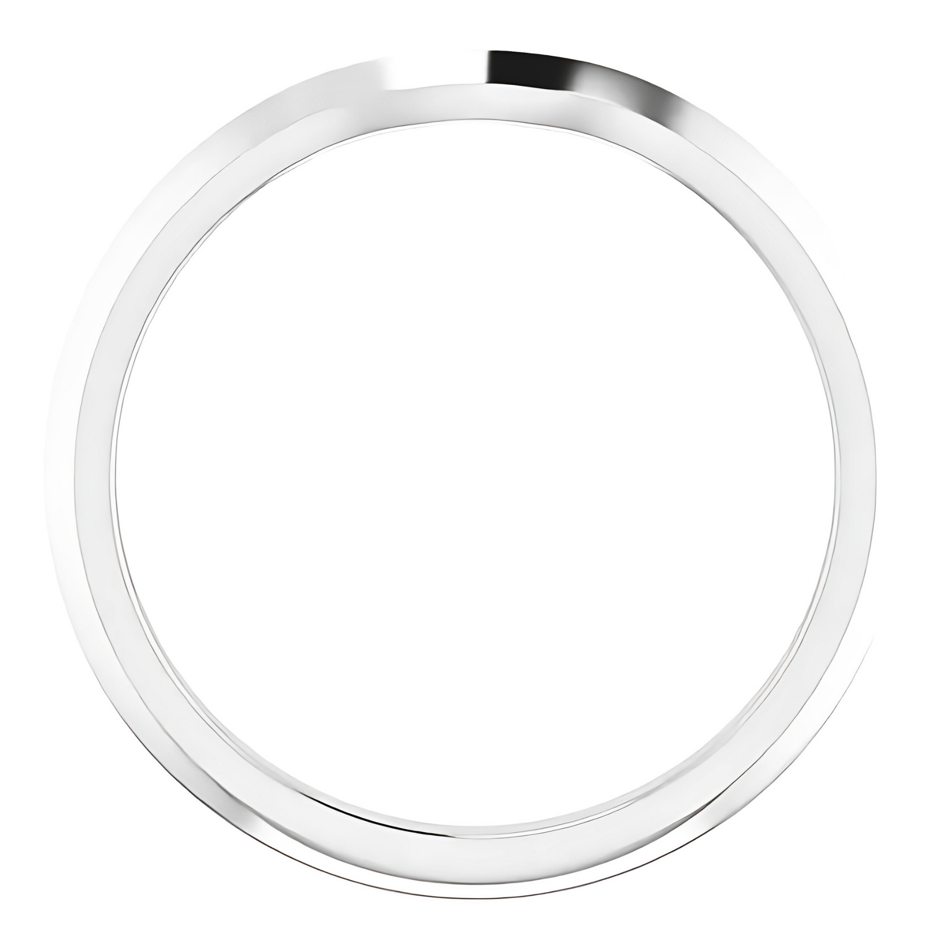 Campbell Curved Knife Edge Wedding Ring