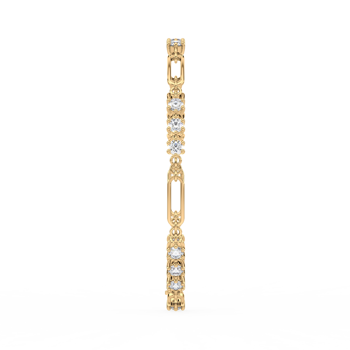 Murphie Lab Grown Diamond Paperclip Link Bracelet