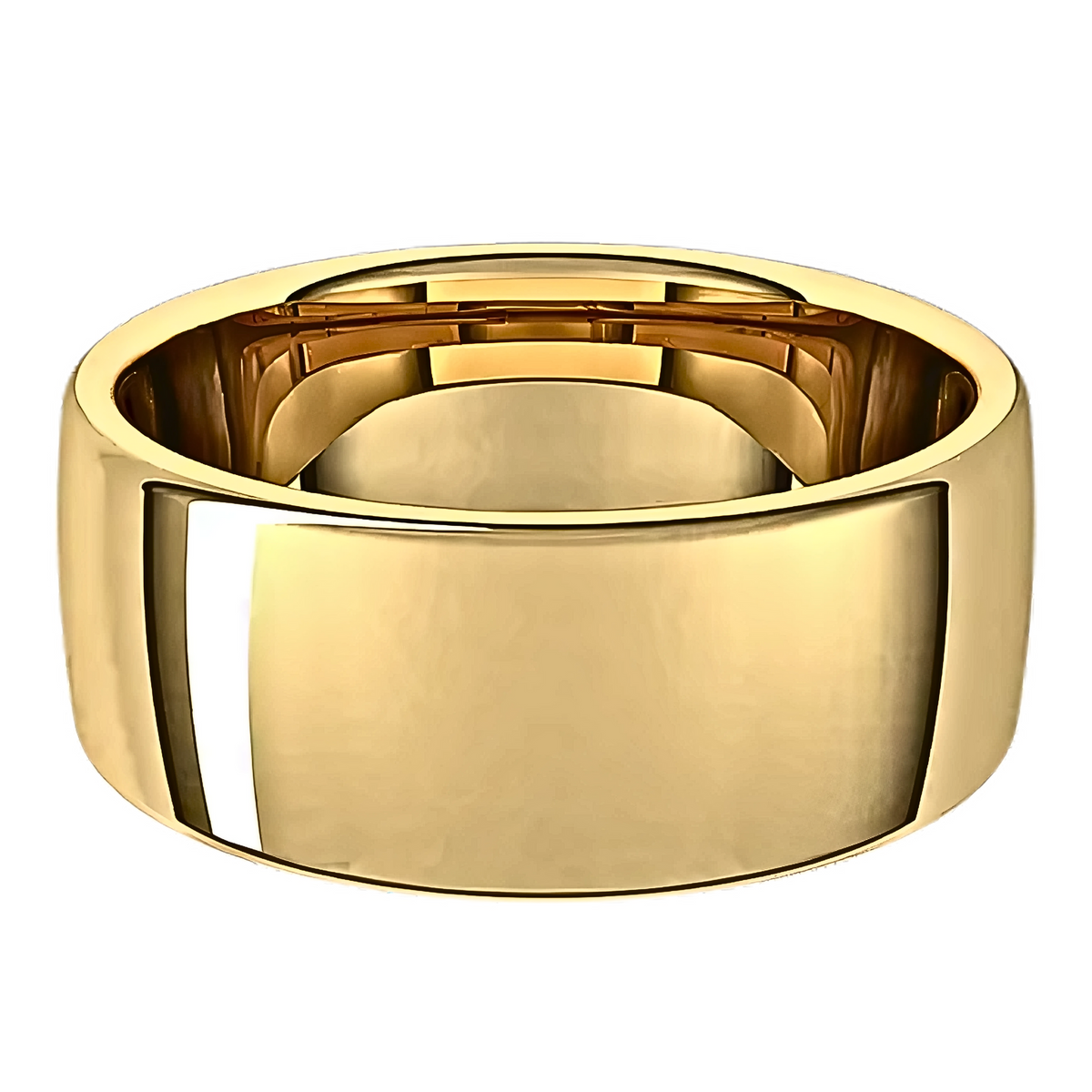 European-Style Polished Men's Wedding Ring