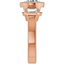 Giselle Three Stone Bezel Setting