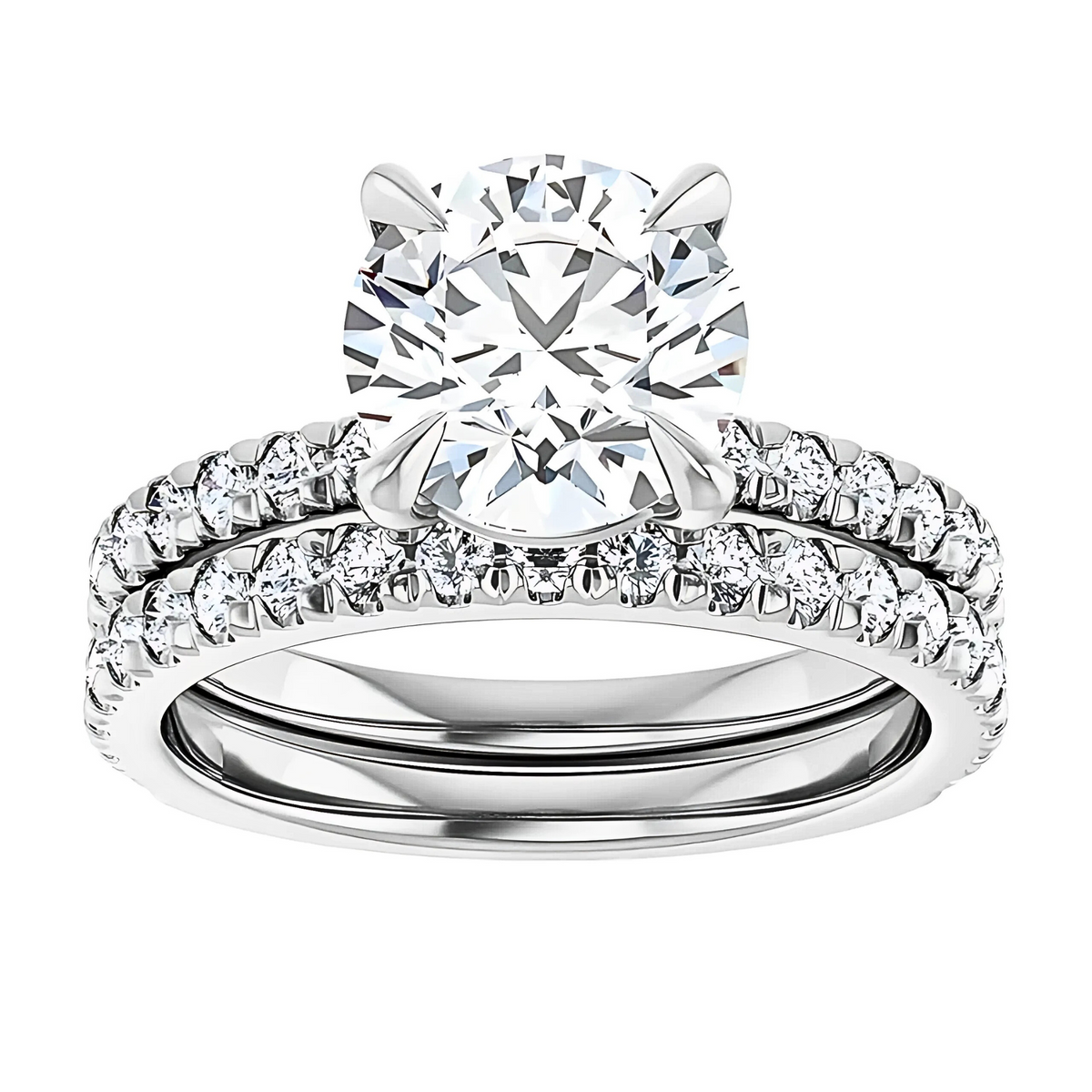 Louisa French Pavé Diamond Wedding Ring