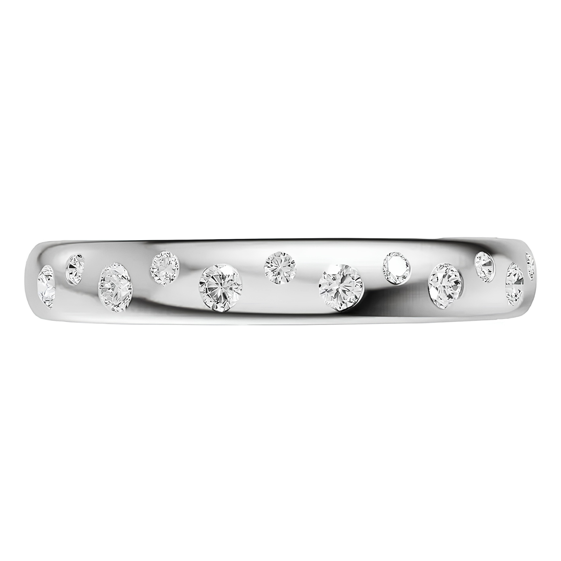 Rowan Flush-Set Diamond Dome Ring