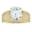 Nell Pavé Edge Hammered Cigar Band Setting