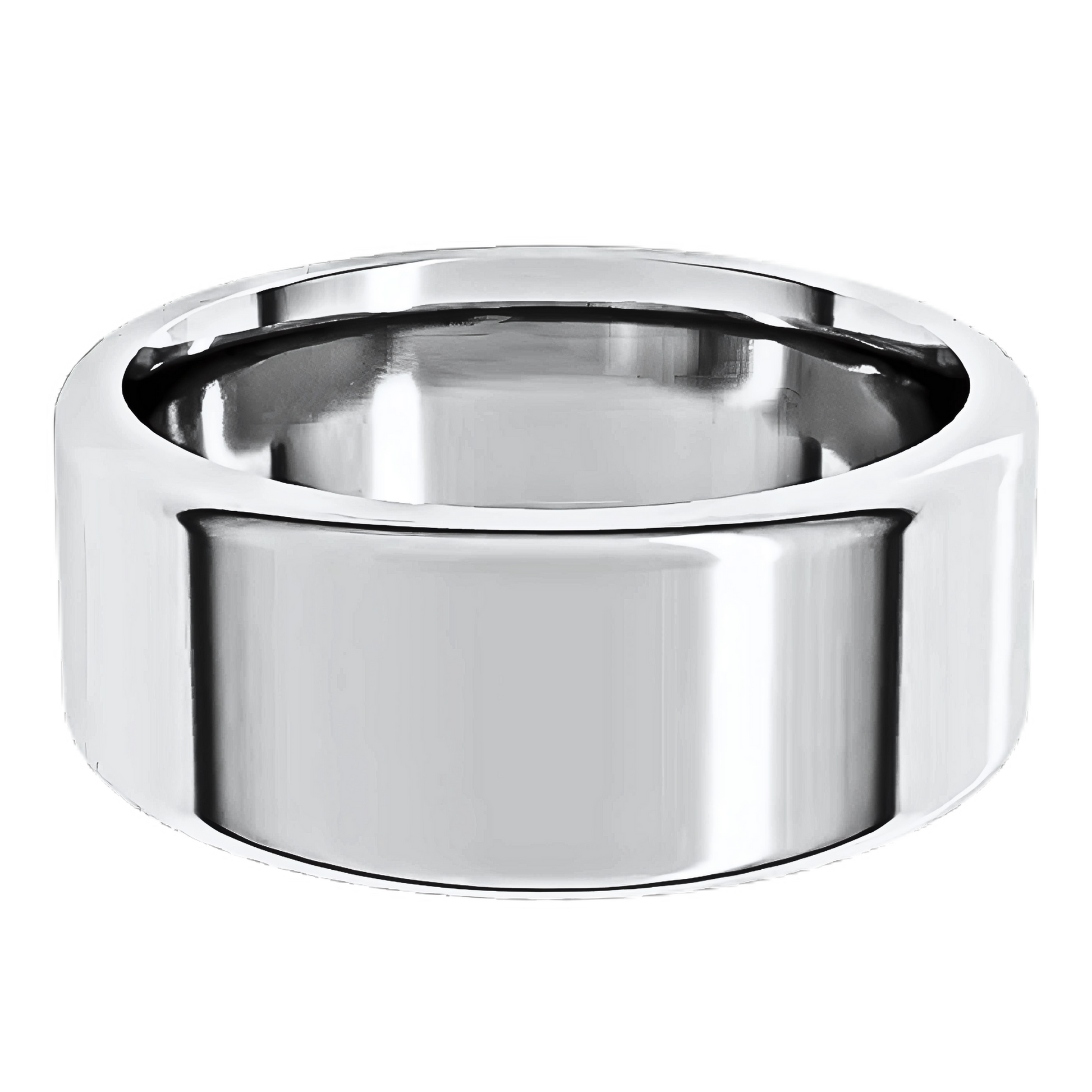 Comfort-Fit Round Edge Polished Men's Wedding Ring