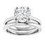 Molly Double Claw Prong Solitaire Setting