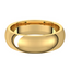 Comfort-Fit Half Round Polished Men's Wedding Ring