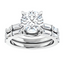Andie Curved Baguette Diamond Wedding Ring