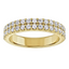 Chloe Pavé Diamond Double Row Wedding Ring