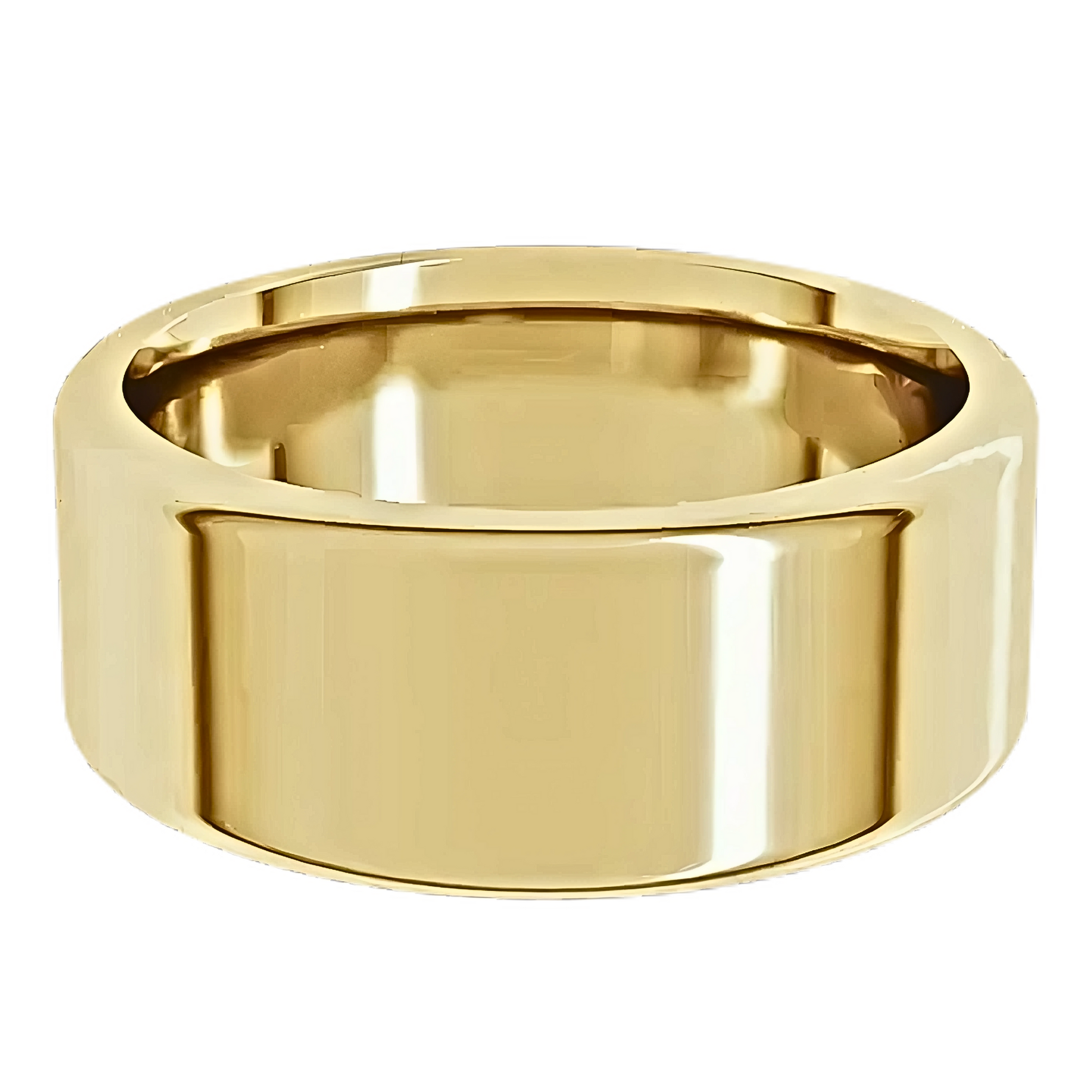 Comfort-Fit Round Edge Polished Men's Wedding Ring