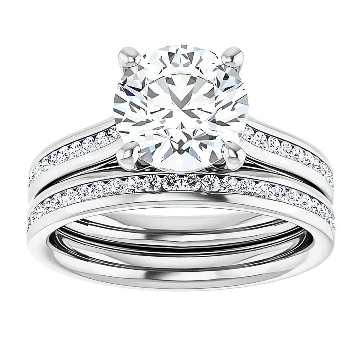 Helena Channel Diamond Wedding Ring