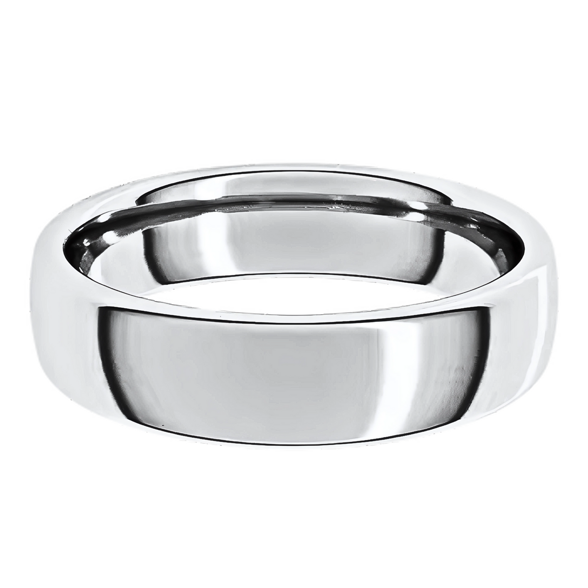 European-Style Polished Men's Wedding Ring