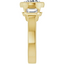 Giselle Three Stone Bezel Setting