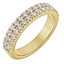 Chloe Pavé Diamond Double Row Wedding Ring
