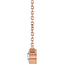 Hadley Solitaire Round Diamond Bezel Pendant Necklace