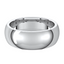 Comfort-Fit Half Round Polished Men's Wedding Ring