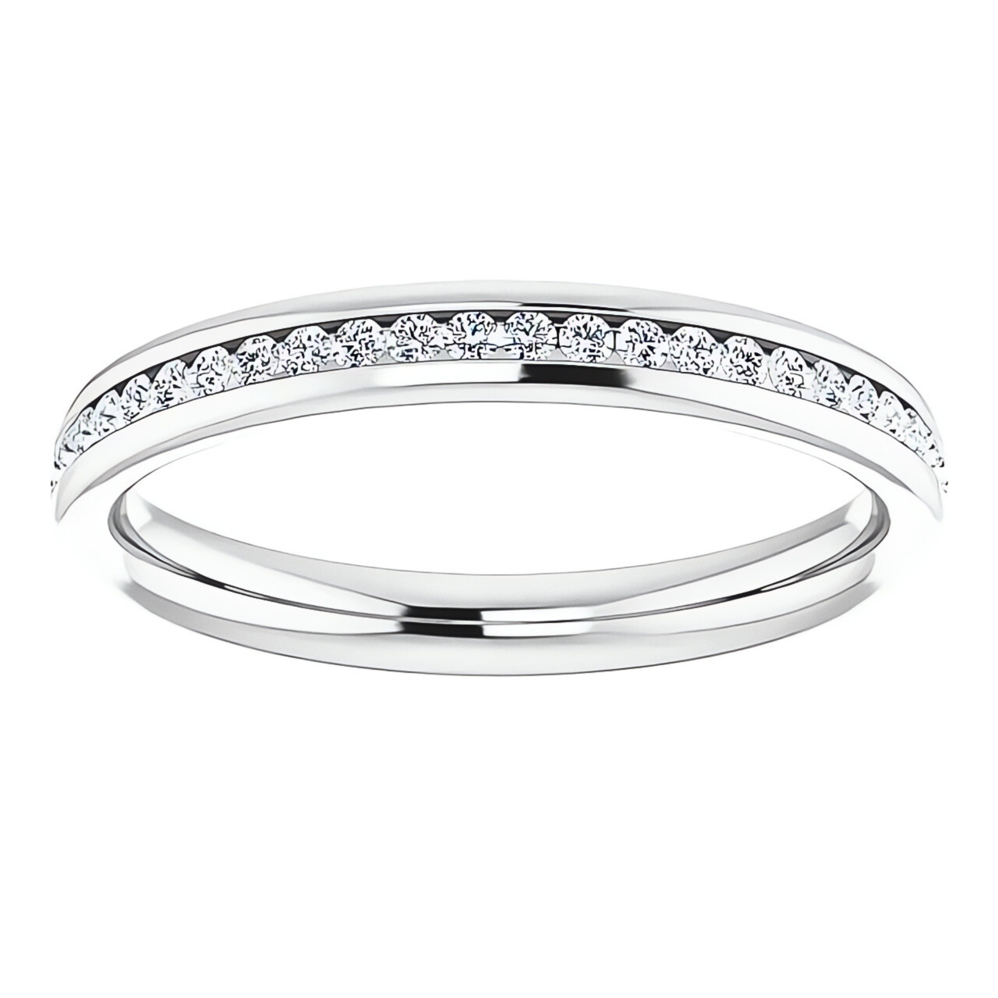 Helena Channel Diamond Wedding Ring