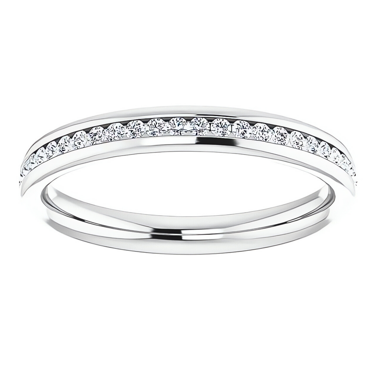 Helena Channel Diamond Wedding Ring