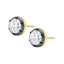 Elsie Georgian Button Back Lab Grown Diamond Stud Earrings