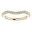 Serena Curved Pavé Diamond Wedding Ring
