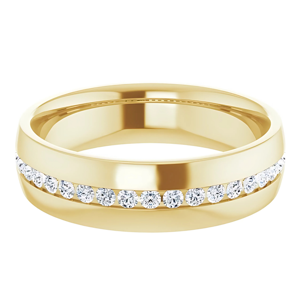 Channel Diamond Men's Wedding Ring