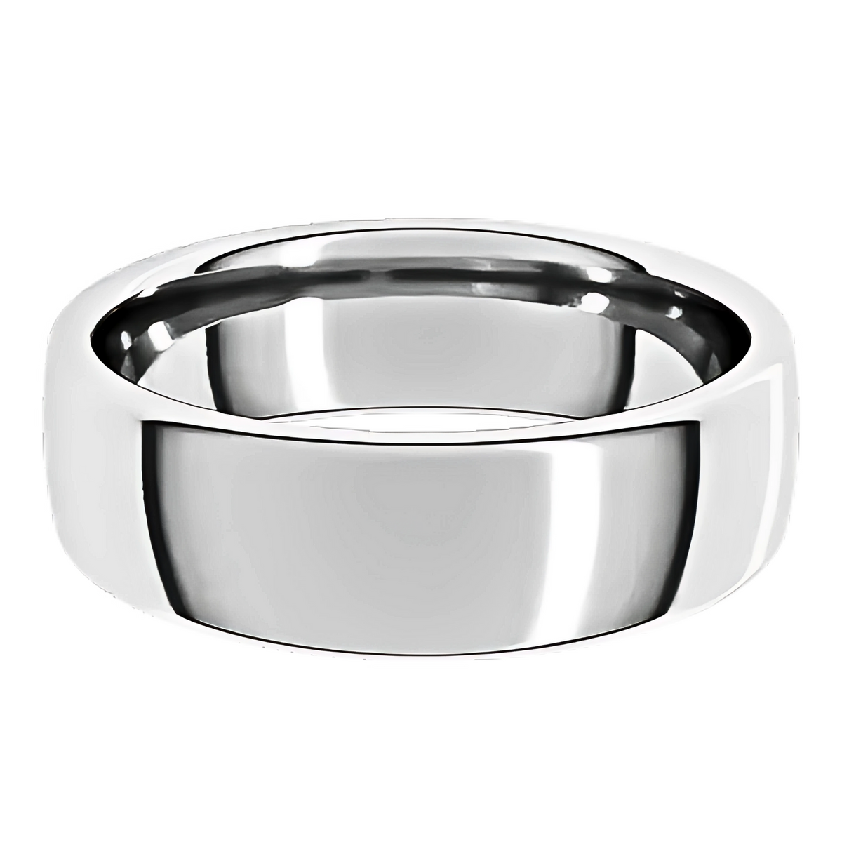 European-Style Polished Men's Wedding Ring