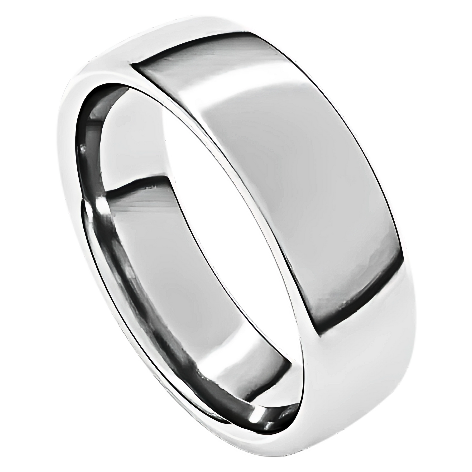 European-Style Polished Men's Wedding Ring