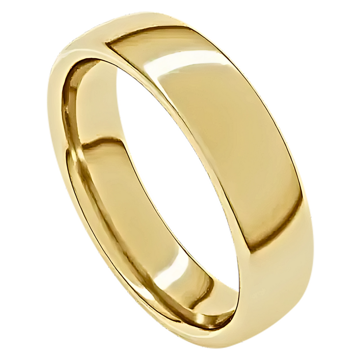European-Style Polished Men's Wedding Ring