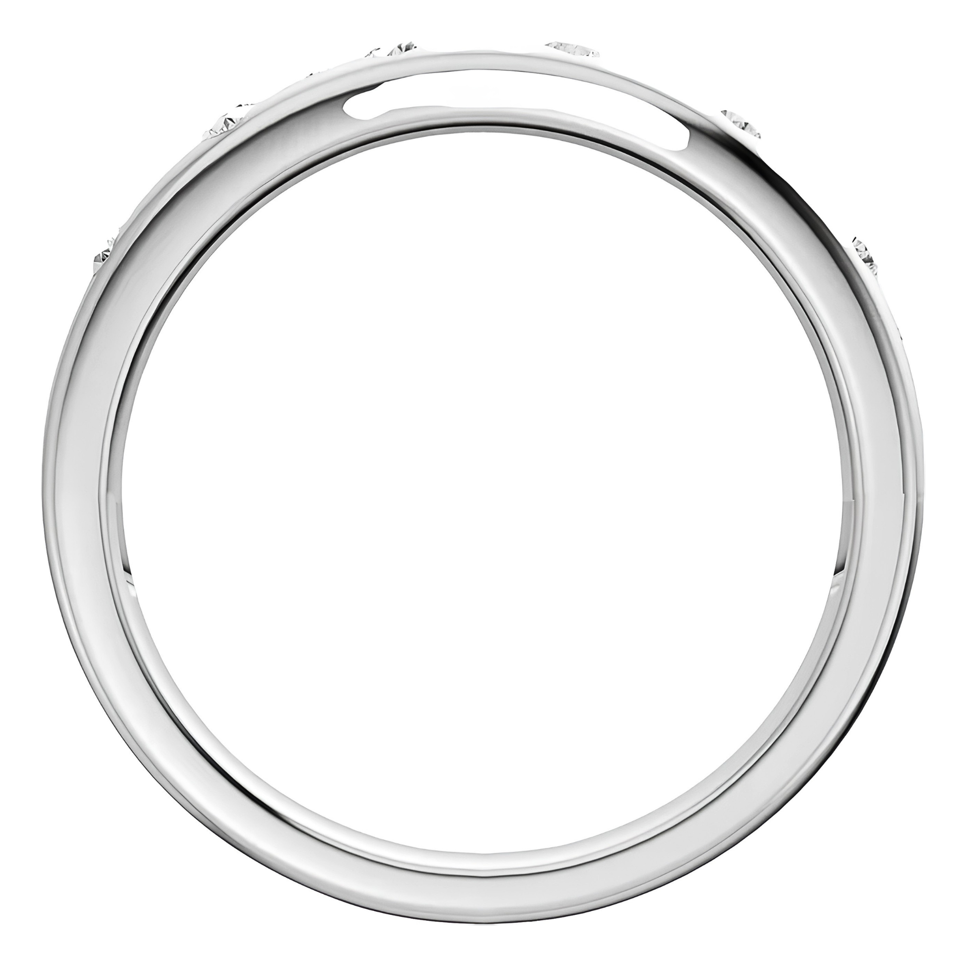 Rowan Flush-Set Diamond Dome Ring