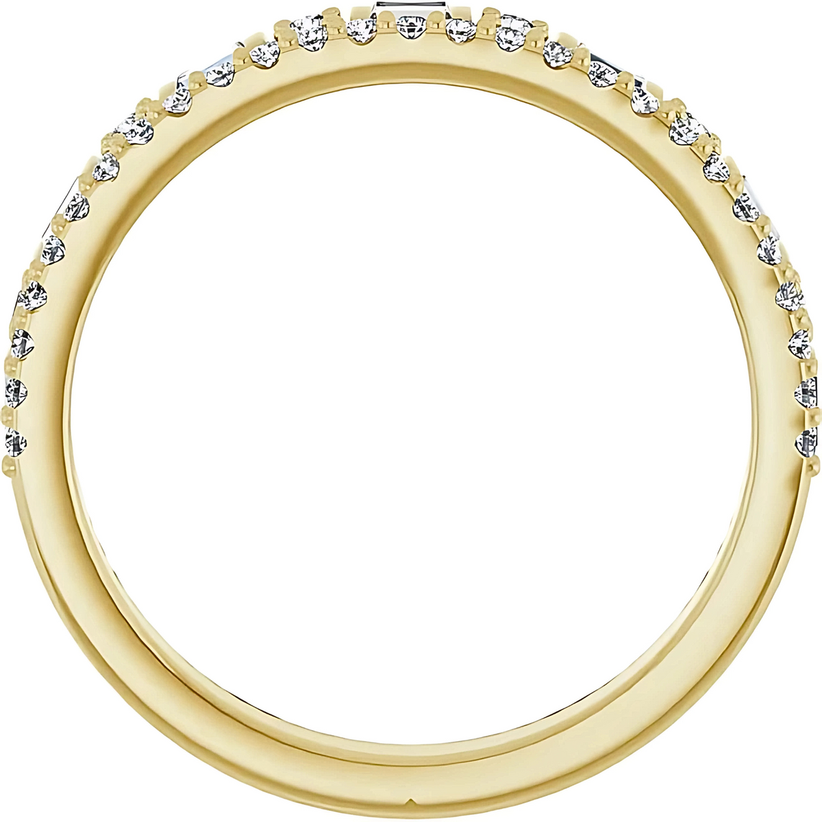 Ava Mixed-Shape Double Row Diamond Ring