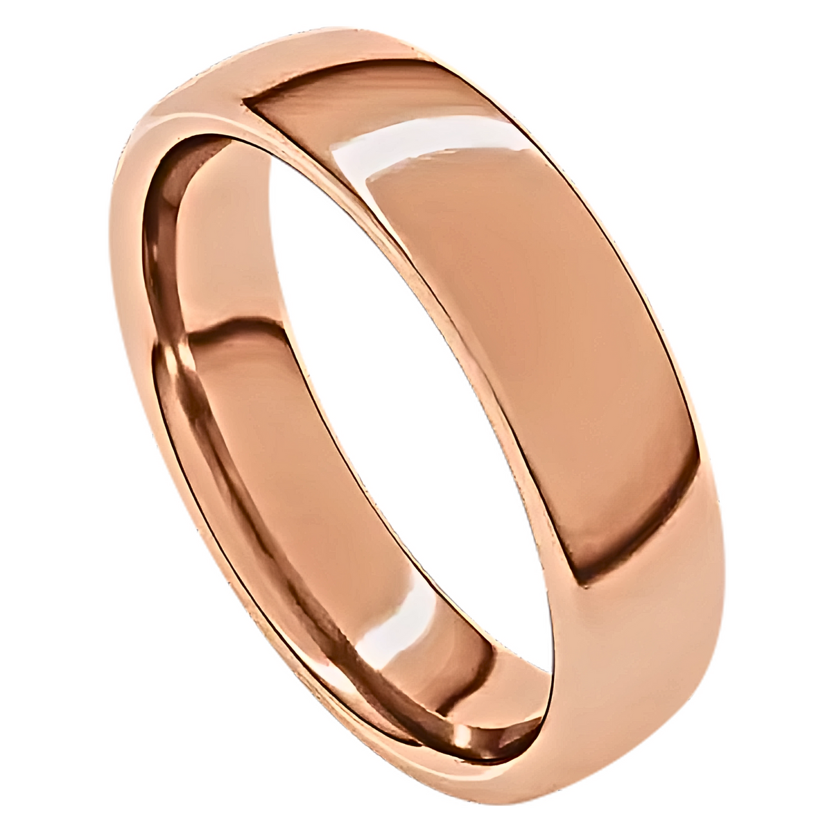 European-Style Polished Men's Wedding Ring