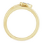 Dottie Pear Diamond Bezel Wrap Pinky Ring