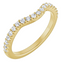 Summer Curved Pavé Diamond Wedding Ring