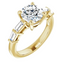 Lenora Baguette Accented Setting