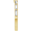 Andie Curved Baguette Diamond Wedding Ring
